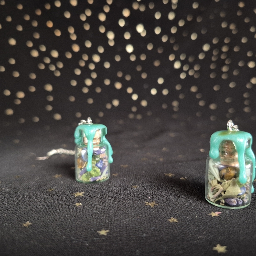 The Empath Spell Jar Earrings